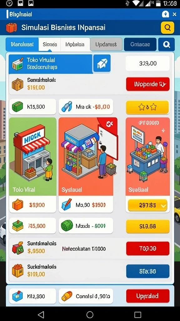 Karakter unik dengan kemampuan berbeda di setiap level.