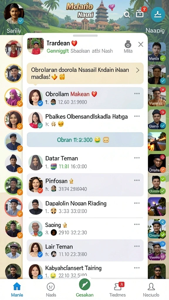 Antarmuka pengguna yang intuitif dan menarik.
