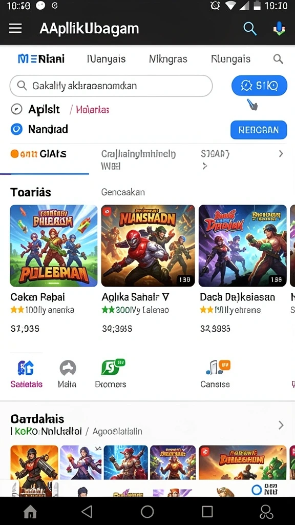 Tampilan antarmuka yang modern dan menarik.