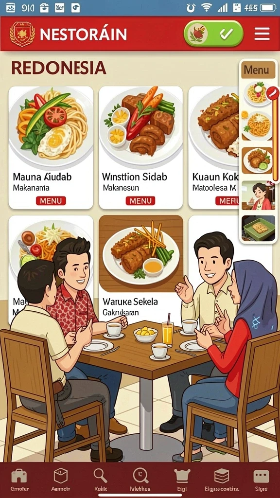Tampilan antarmuka yang menarik dan user-friendly.
