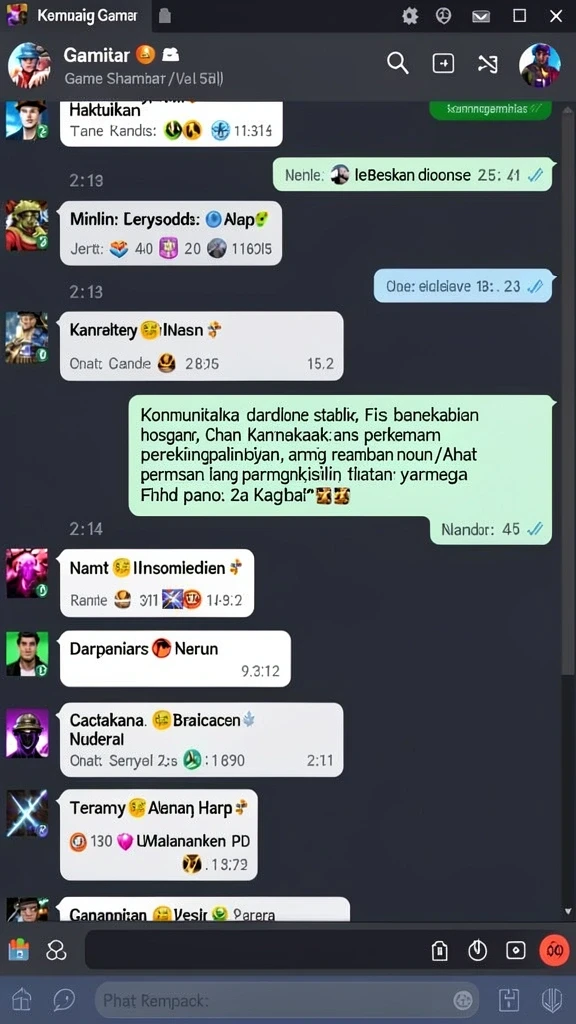 Tangkapan layar menunjukkan momen seru dalam pertandingan.