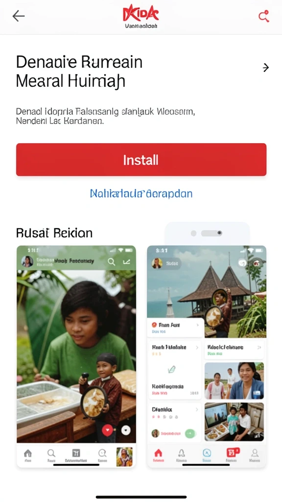 Screenshot menunjukkan tampilan antarmuka pengguna yang menarik.
