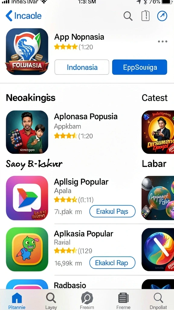 Tampilan antarmuka yang user-friendly.