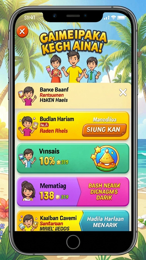 Tampilan awal aplikasi E88 yang menarik.