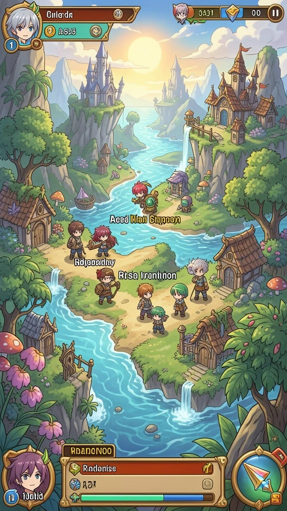 Screenshot saat bermain game yang penuh aksi.