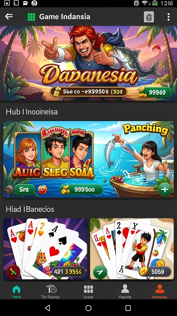 Beragam pilihan permainan untuk semua selera.