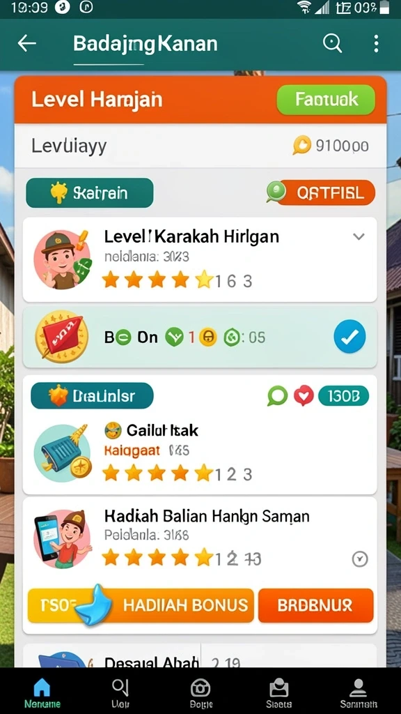 Tangkapan layar menunjukkan petualangan karakter utama yang berani.