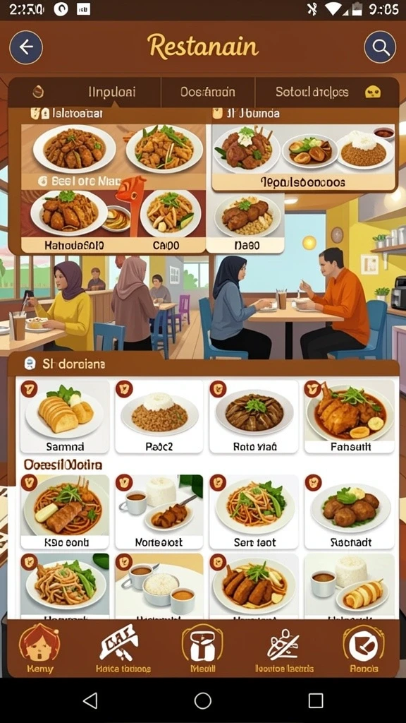 Tampilan antarmuka yang ramah pengguna.