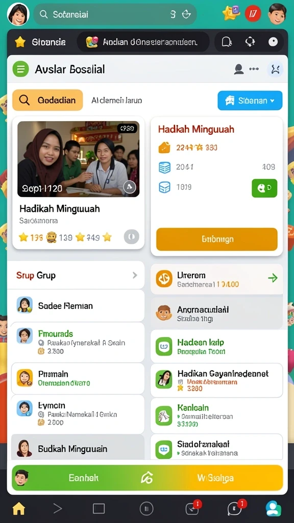 Tampilan antarmuka yang menarik dan mudah digunakan.