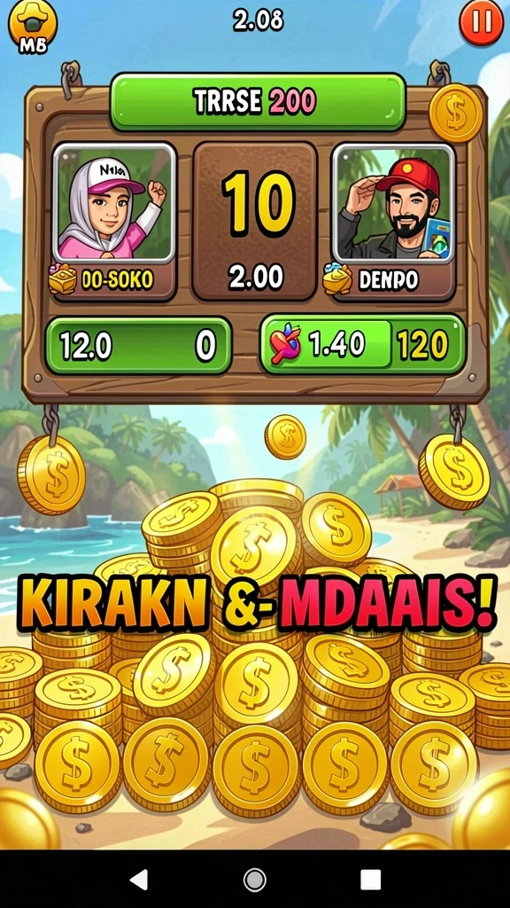 Screenshot menampilkan fitur multiplayer saat bermain dengan teman.