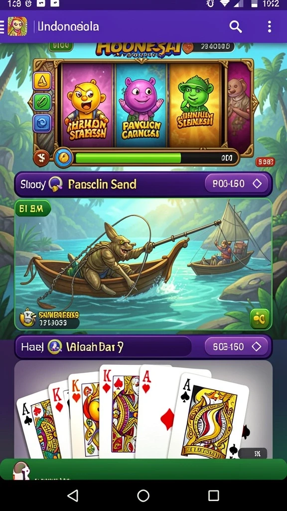 Tampilan layar utama LION4D dengan grafis cerah.