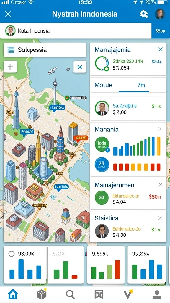 Tampilan antarmuka permainan yang menarik dan user-friendly.