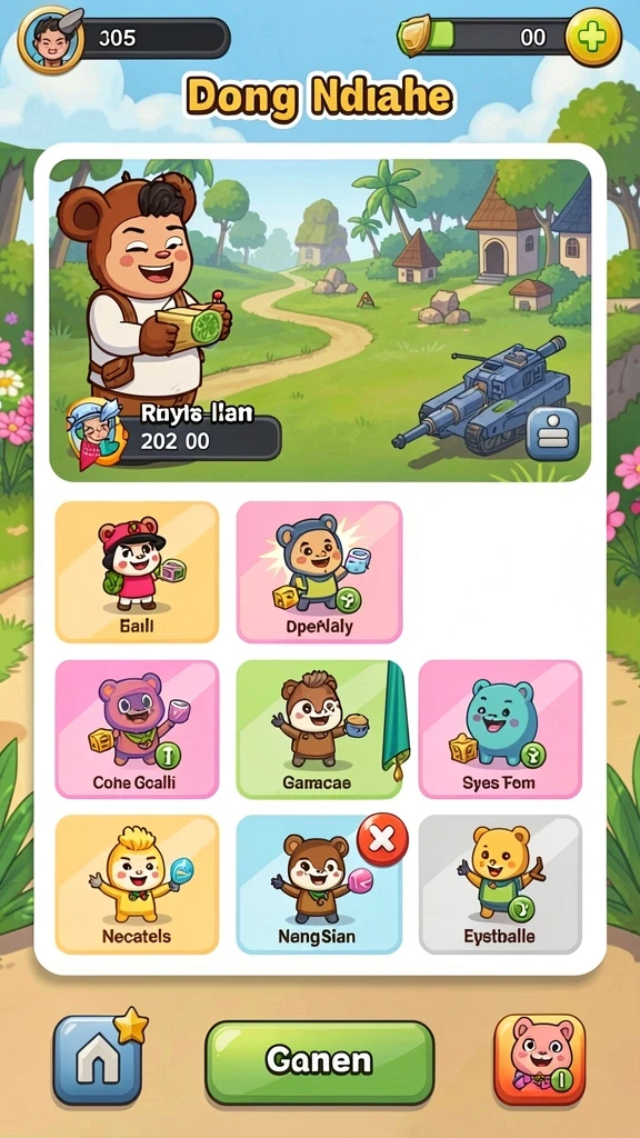 Tangkapan layar menampilkan level yang menantang dan menarik.