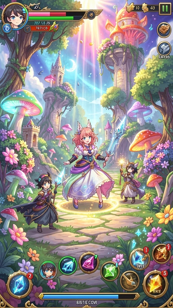 Visualisasi gameplay yang dinamis dan seru.