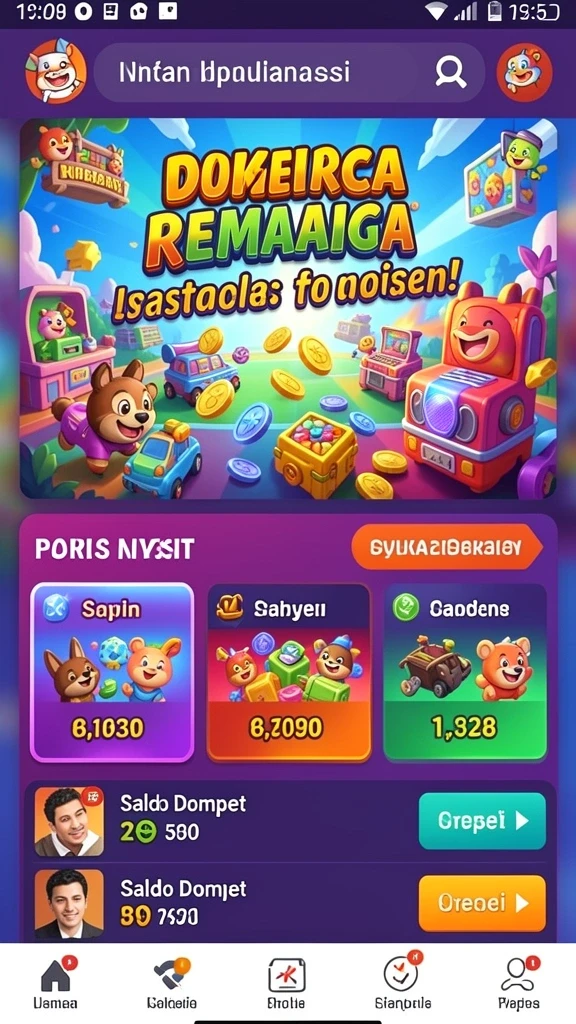 Tampilan awal aplikasi MPO88ASIA yang menarik dan user-friendly.