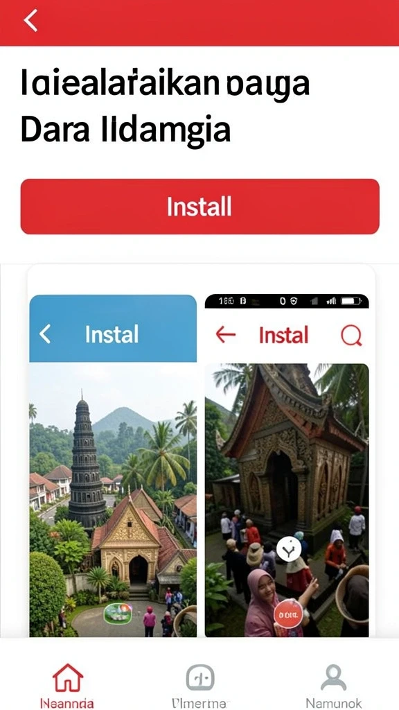 Berbagai pilihan permainan judi yang tersedia dalam aplikasi.