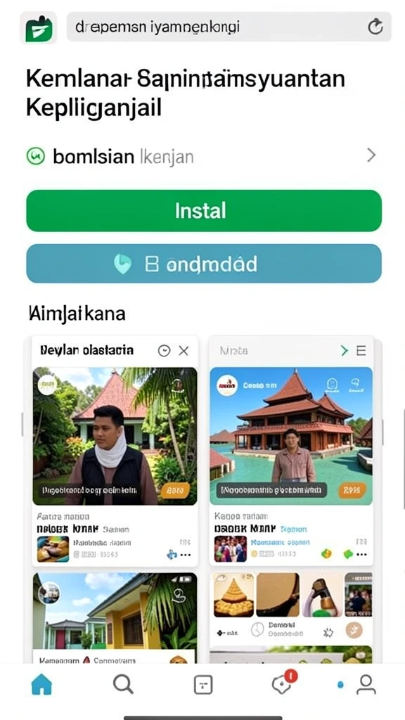 Tampilan antarmuka permainan yang intuitif dan menarik.