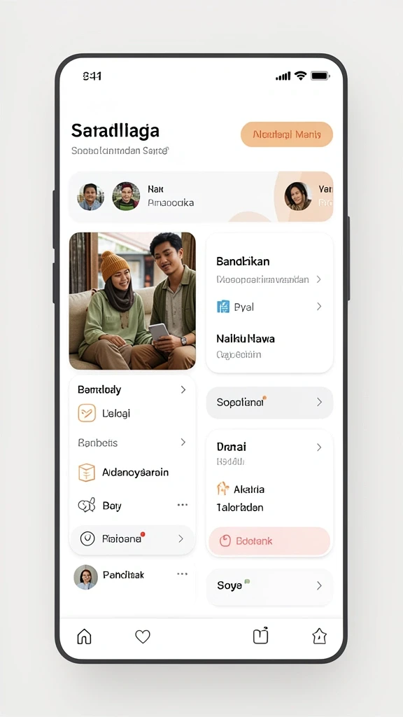 Tampilan awal aplikasi OKIDR yang menarik.