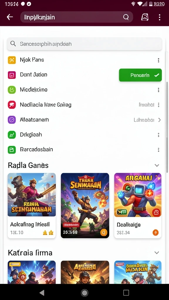 Antarmuka pengguna yang intuitif dan menarik.