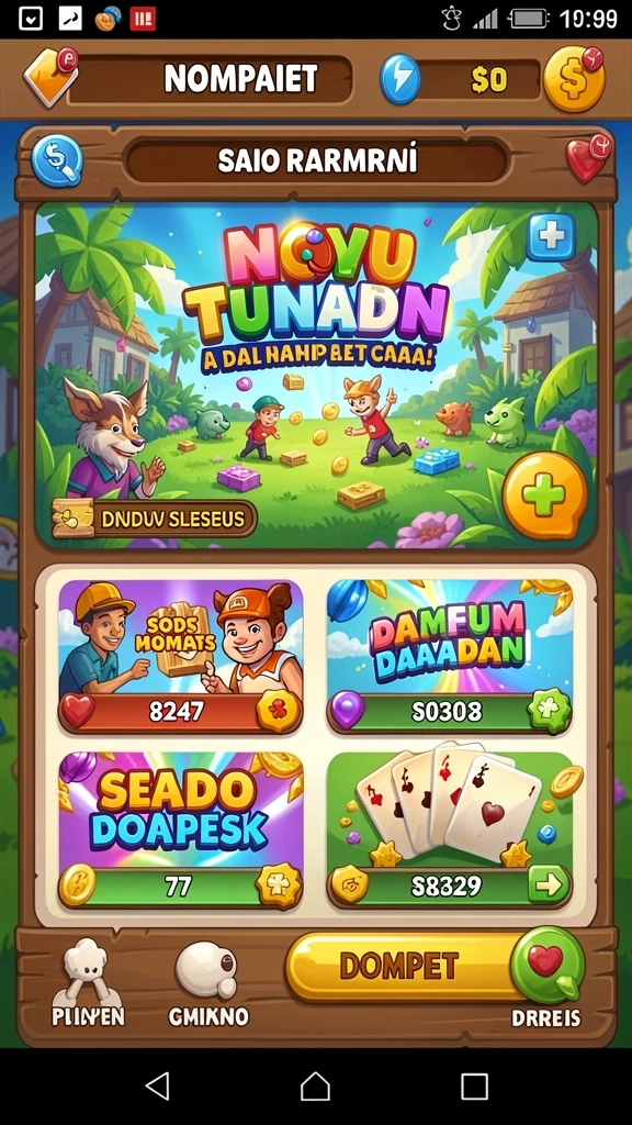 Tampilan menu utama yang sederhana dan intuitif.