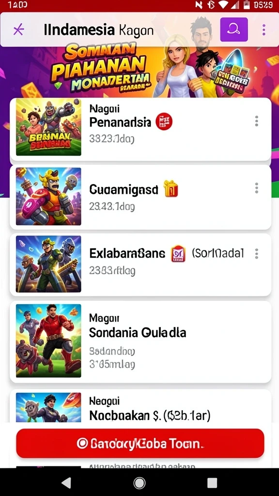 Pelbagai karakter menarik untuk dipilih.