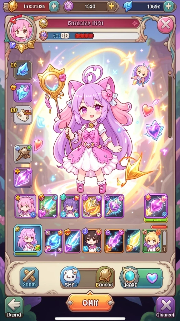 Screenshot saat bermain di level menengah.