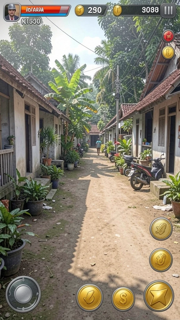 Grafis game yang menawan dan penuh warna.