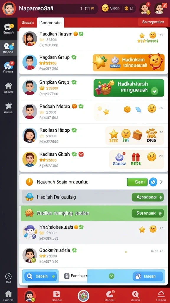 Berbagai mode permainan seru yang bisa dipilih.