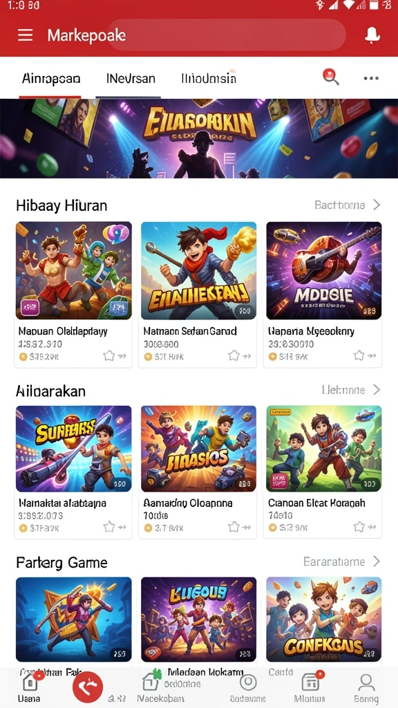 Fitur turnamen yang menambah keseruan bermain.